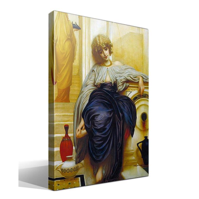 Cuadro Canvas Frederic Leighton - Imagen Realista - Lienzo de Algodón - Bastidor de Madera - Calidad Superior