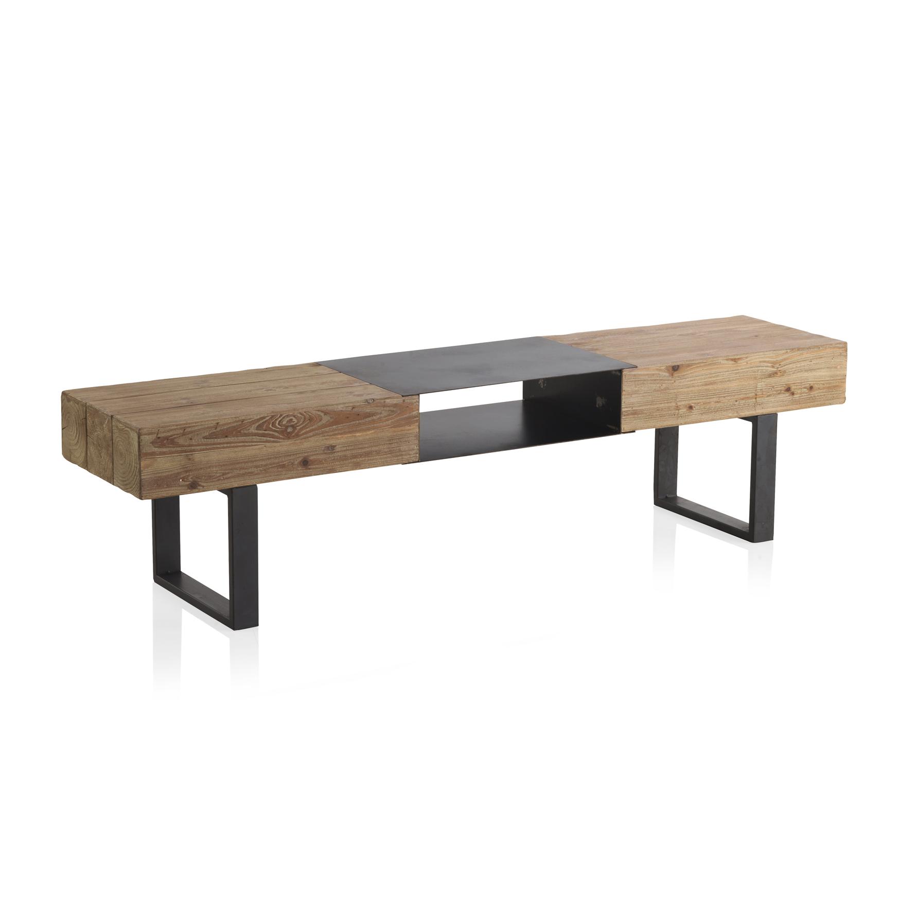 Mueble De Tv De Madera Con Patas De Metal. El mejor complemento para tu hogar. Fijalo