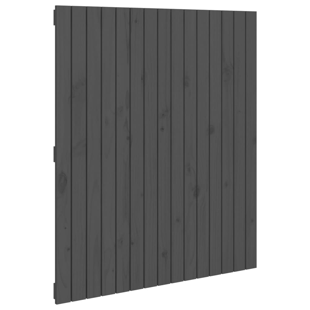 vidaXL Cabecero de cama de pared madera maciza de pino 95,5x3x110 cm