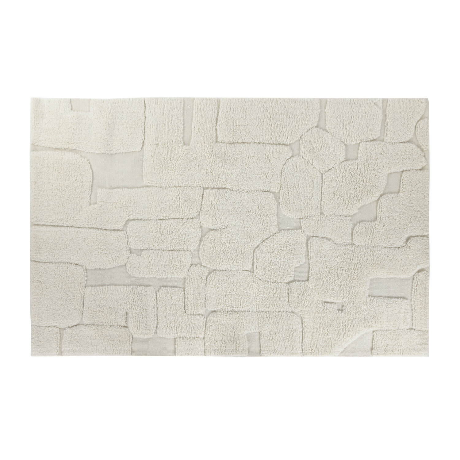 Alfombra lana algodon 170x120 2800 gsm relieve , La mejor decoración para tu hogar.