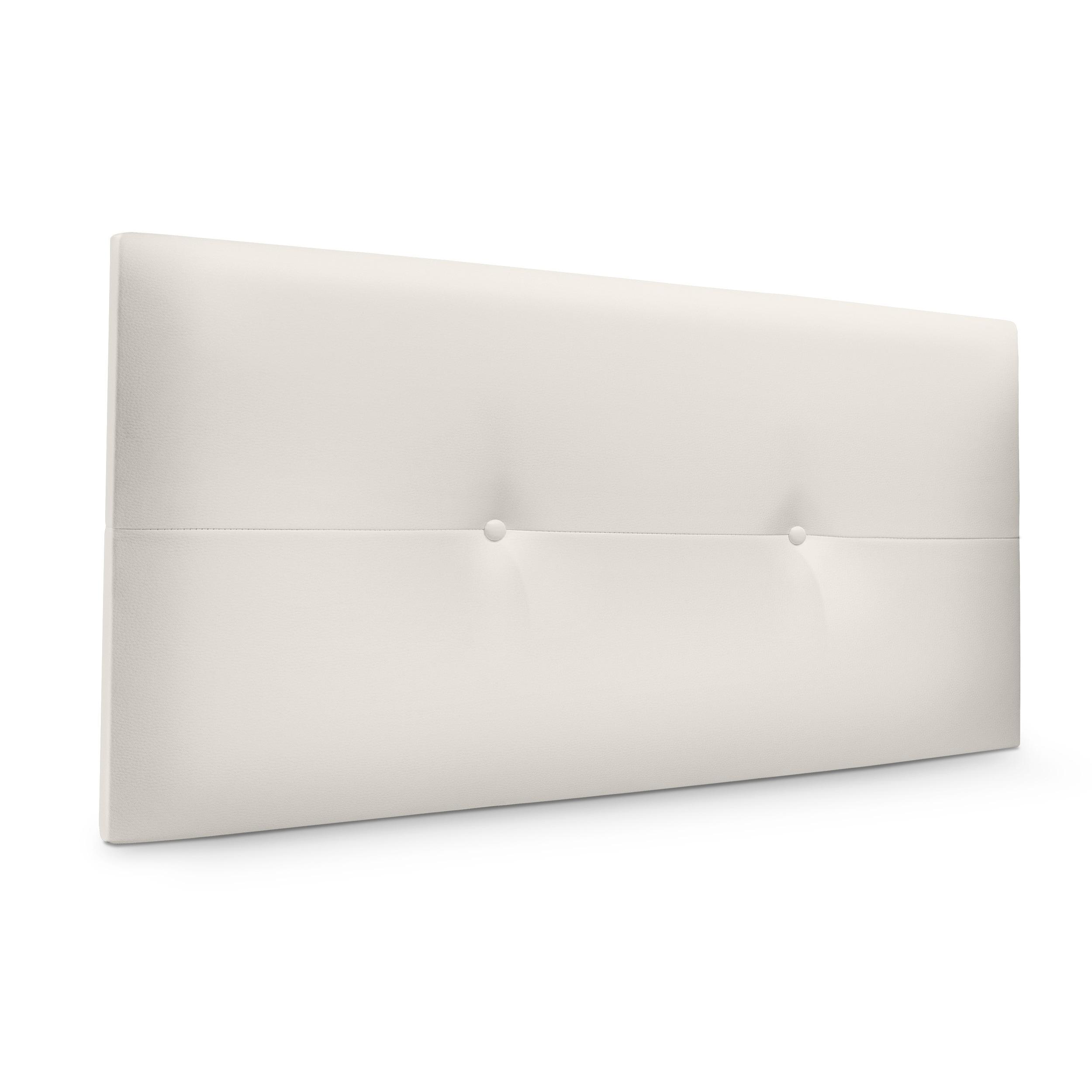 DHOME Cabecero de Polipiel o Tela AQUALINE Pro cabeceros Cabezal tapizado Cama Lujo (Blanco Hueso Polipiel)
