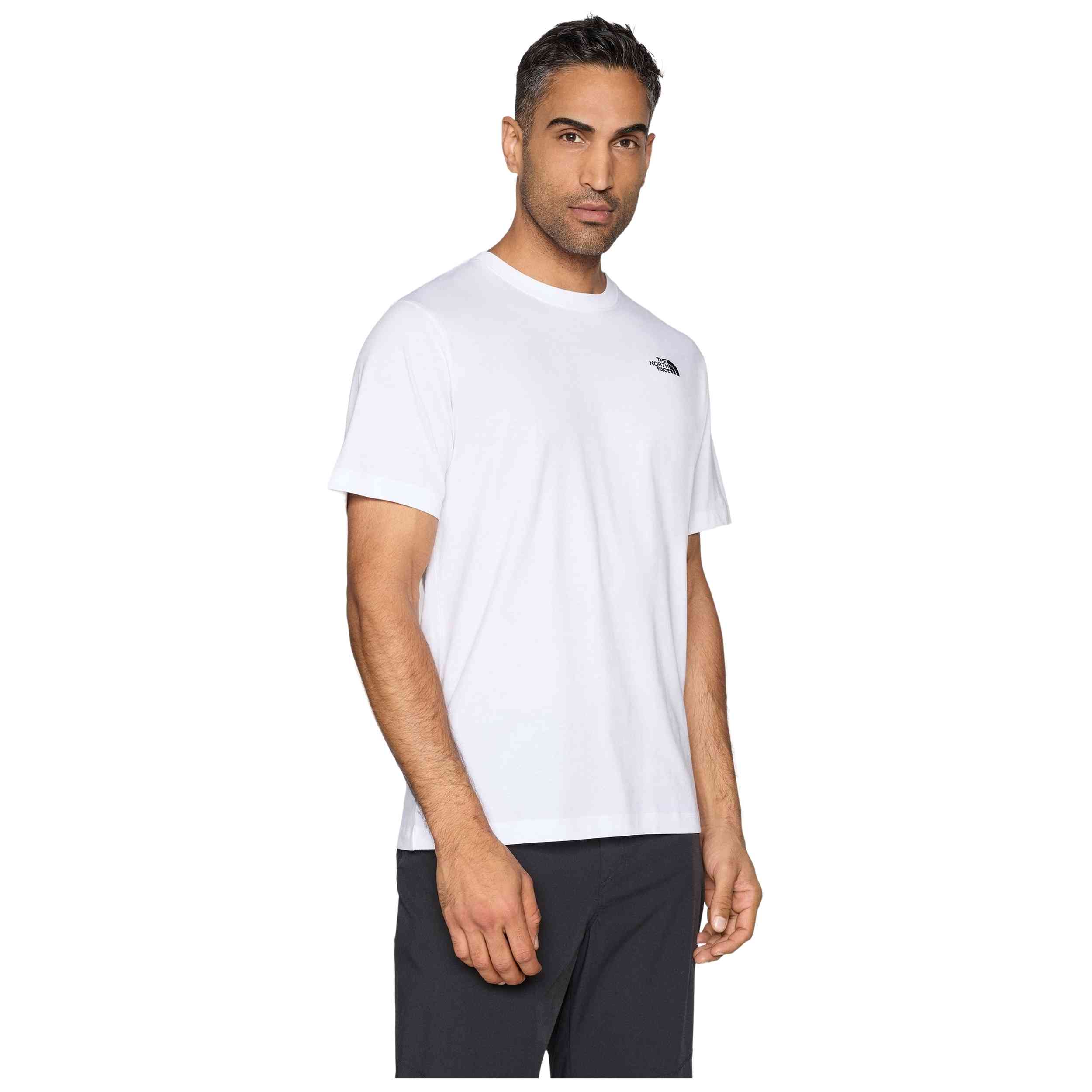 Camiseta The North Face modelo M Evolution Simple Dome Regular Short Sl Tnf White en color Blanco