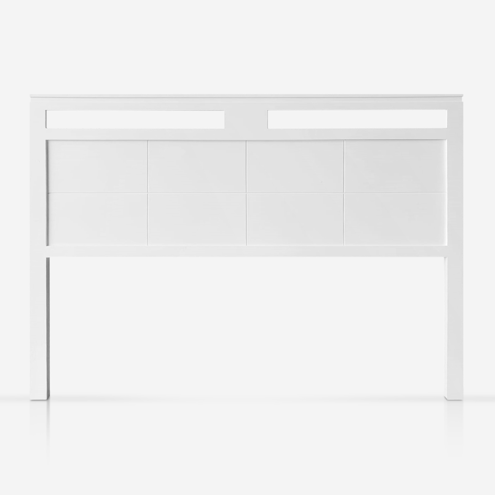 Cabecero MALAGA Abierto Lacado Blanco Madera de Pino Artesanal Fabricado en España Muebles PEJECAR