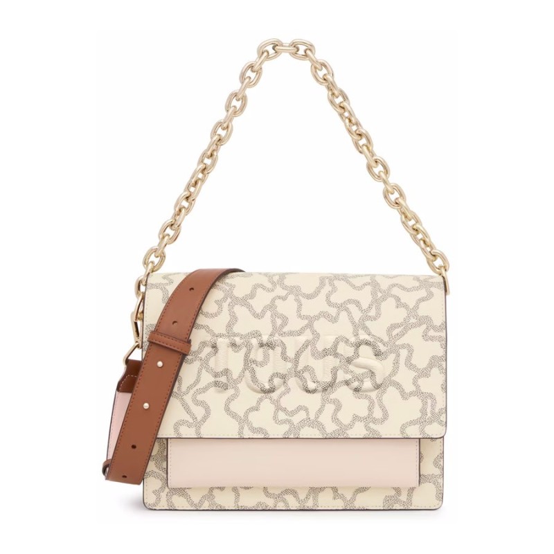 Bandolera Tous Mediana Audree Chain Beige Kaos Icon 2001799504