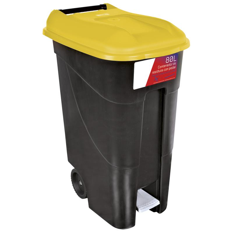Contenedor de desperdicios 80L serie GO Amarillo
