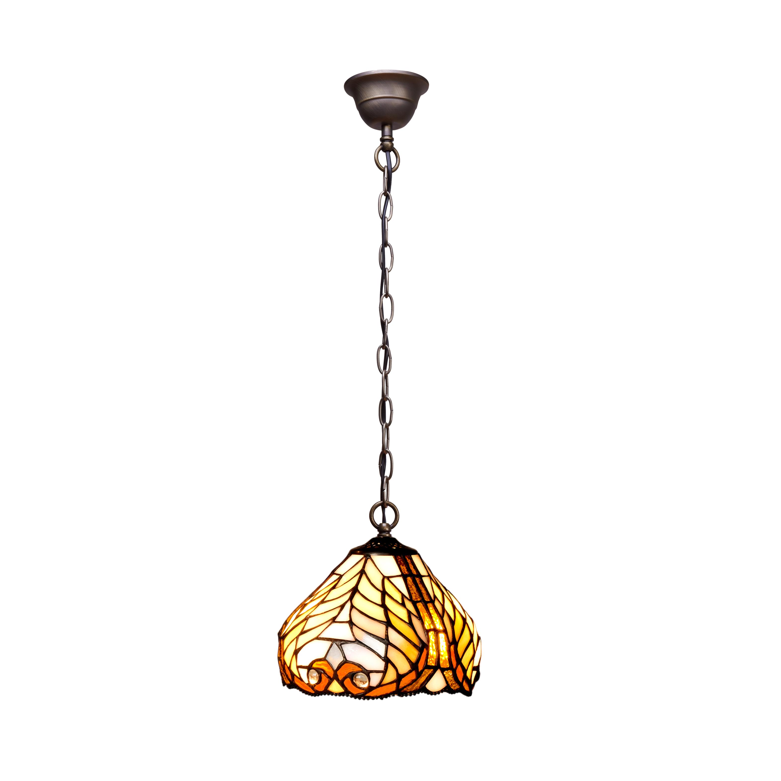 Colgante de techo con cadena y pantalla diámetro 20cm Serie Dalí FIJALO LG238799