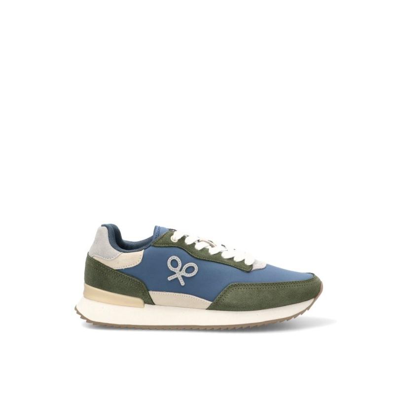 Zapatillas Silbon - Hombre - Suela Plana - Modelo 1021603271 - Color Verde
