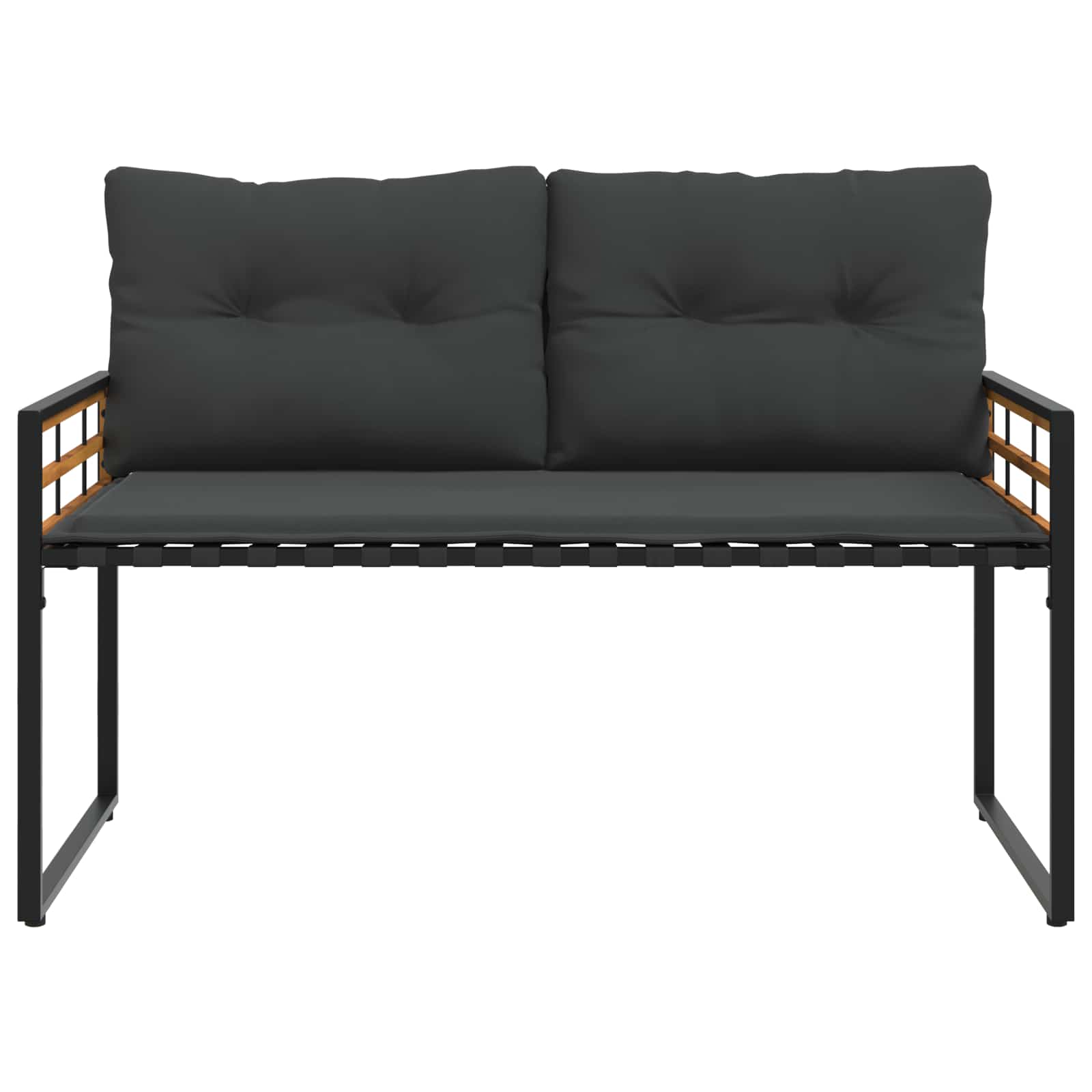 vidaXL Banco de Capa de Madera con cojín 114 x 55 x 77 cm