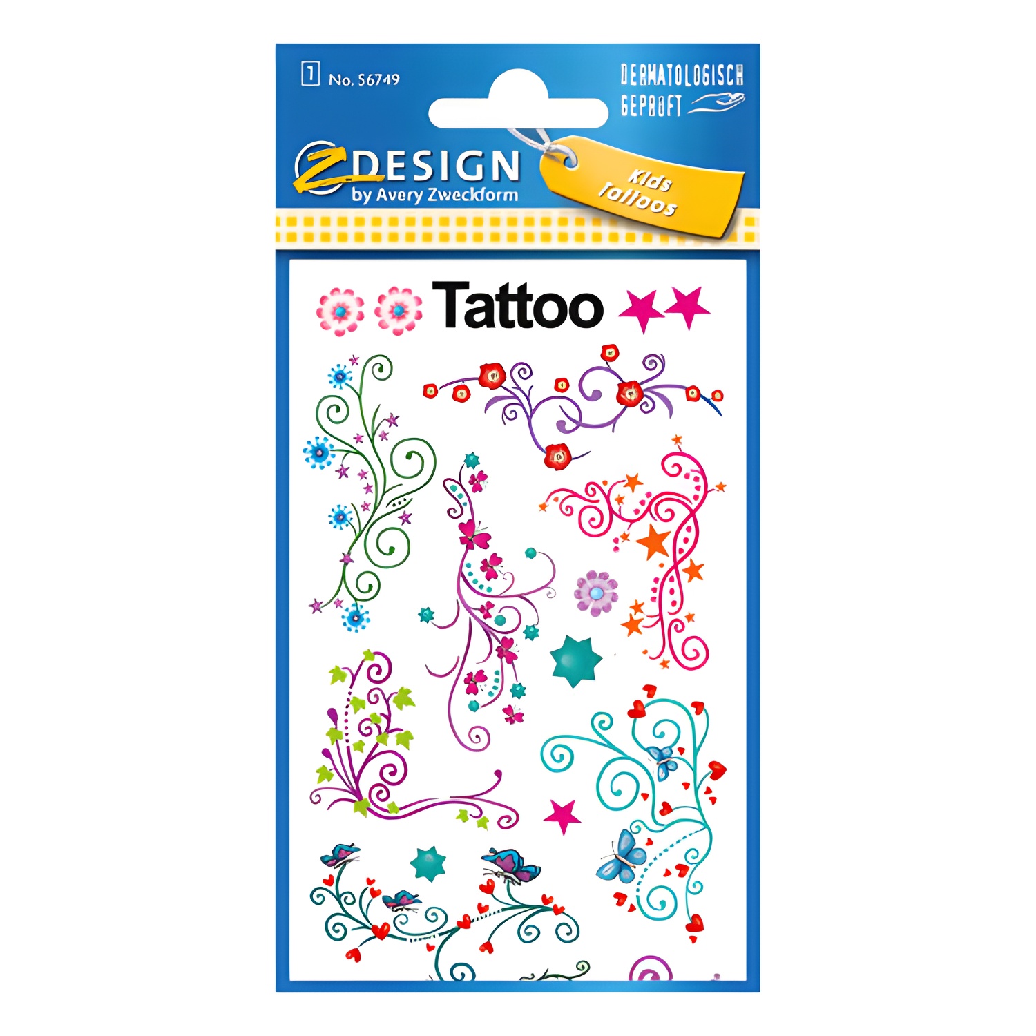 Pegatinas Tatoo Moda Avery - Suministros de Contabilidad