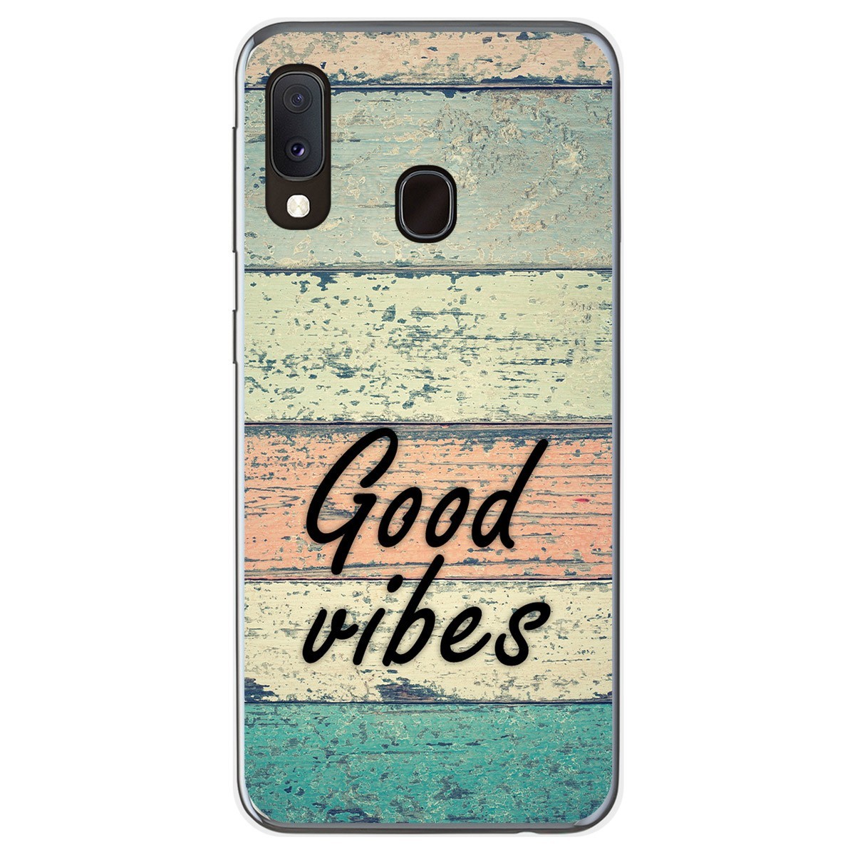 Tumundosmartphone Funda Gel Tpu para Samsung Galaxy A20e 5.8 diseño Madera 01 Dibujos
