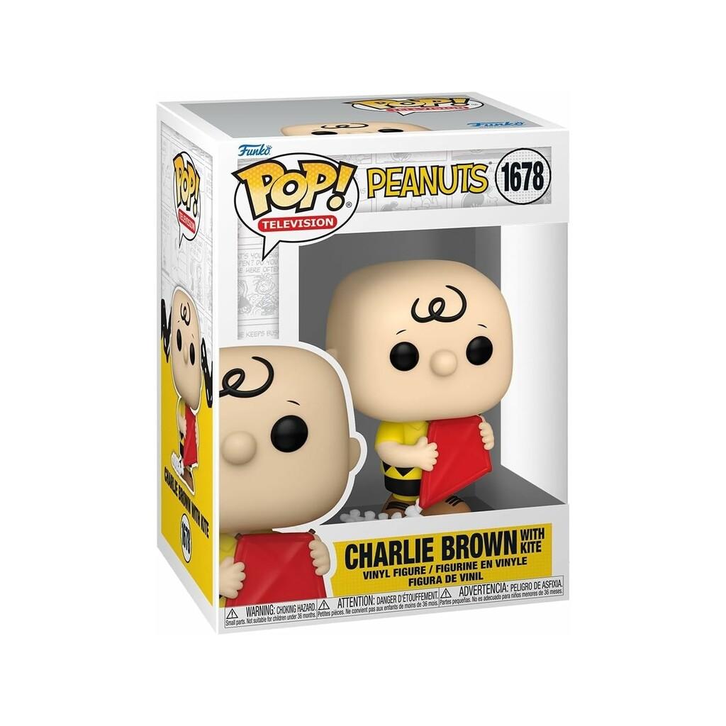 Funko Pop Television Peanuts Figura Charlie Brown con Cometa Juguetes