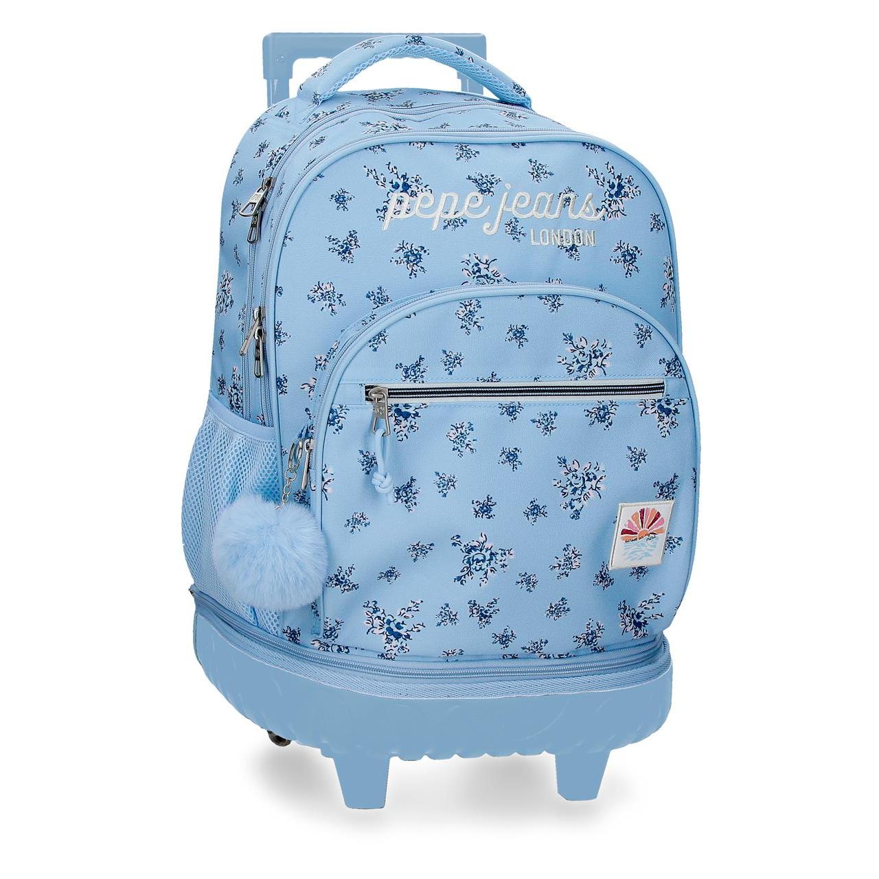 Mochila compact desmontable Pepe Jeans Olivia Azul Claro 32 cm x 43 cm x 21 cm