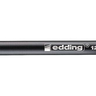 Edding 1200 rotulador permanente - punta redonda - trazo entre 0.5 y 1 mm. - tinta con base de agua - color marron (10 uds)