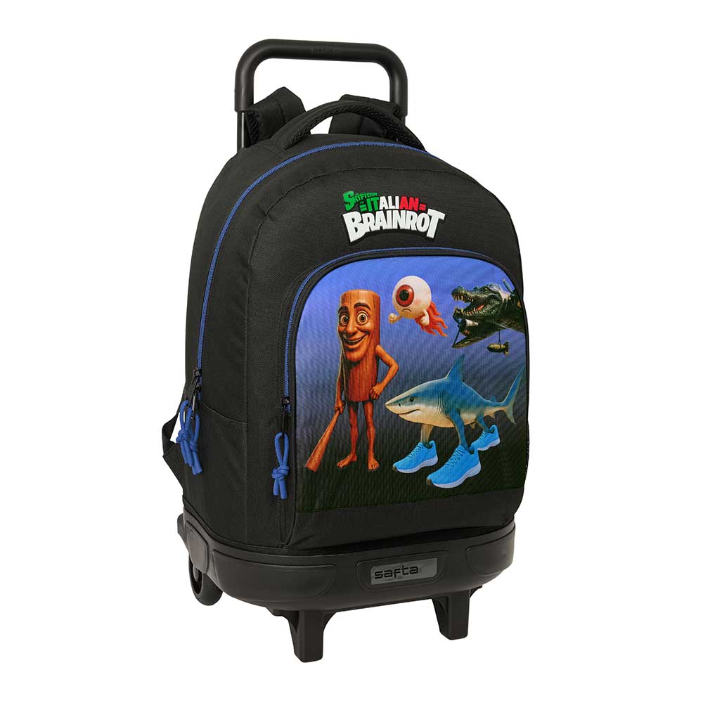MOCHILA GDE. C/RUEDAS COMPACT EXTRAIBLE BRAINROT