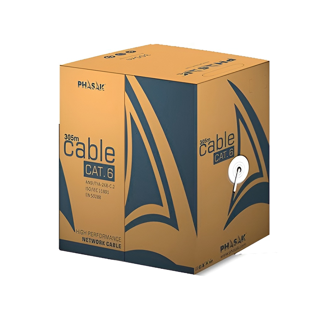 Cable Phasak FTP CAT6 RJ45 305 Gris - Alta Velocidad