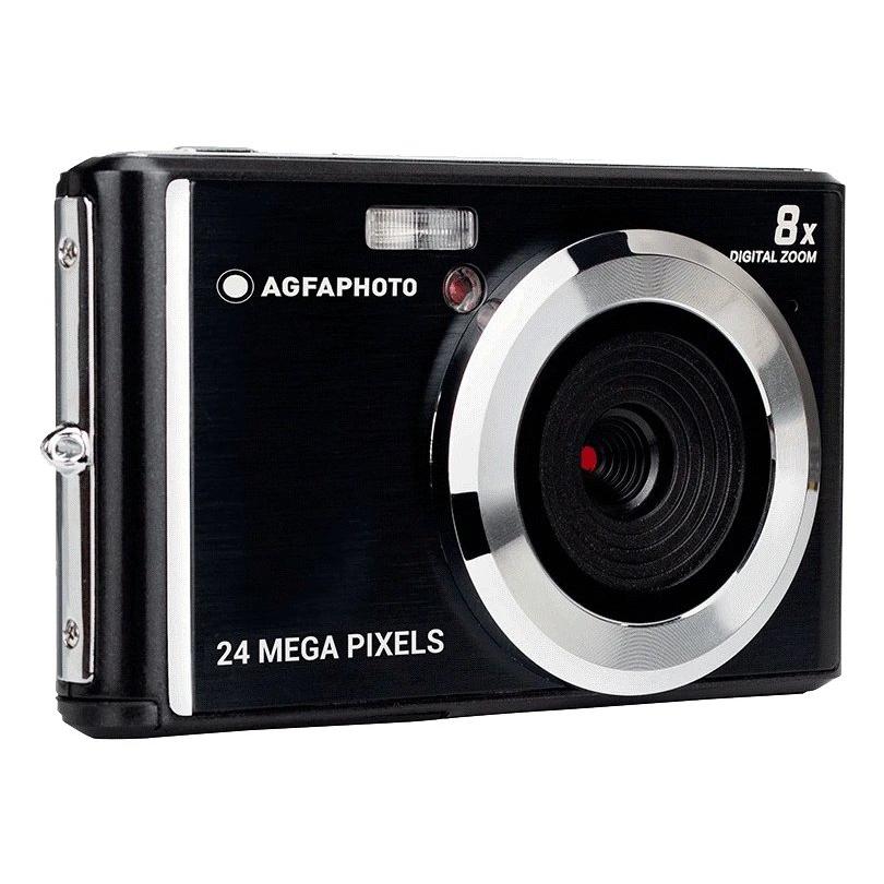 Cámara fotos digital Cámara compacta digital HD Ready 24 CMOS Visor Visor fijo LCD de 2.4" AgfaPhoto DC5500 NEGRA  | NEGRA