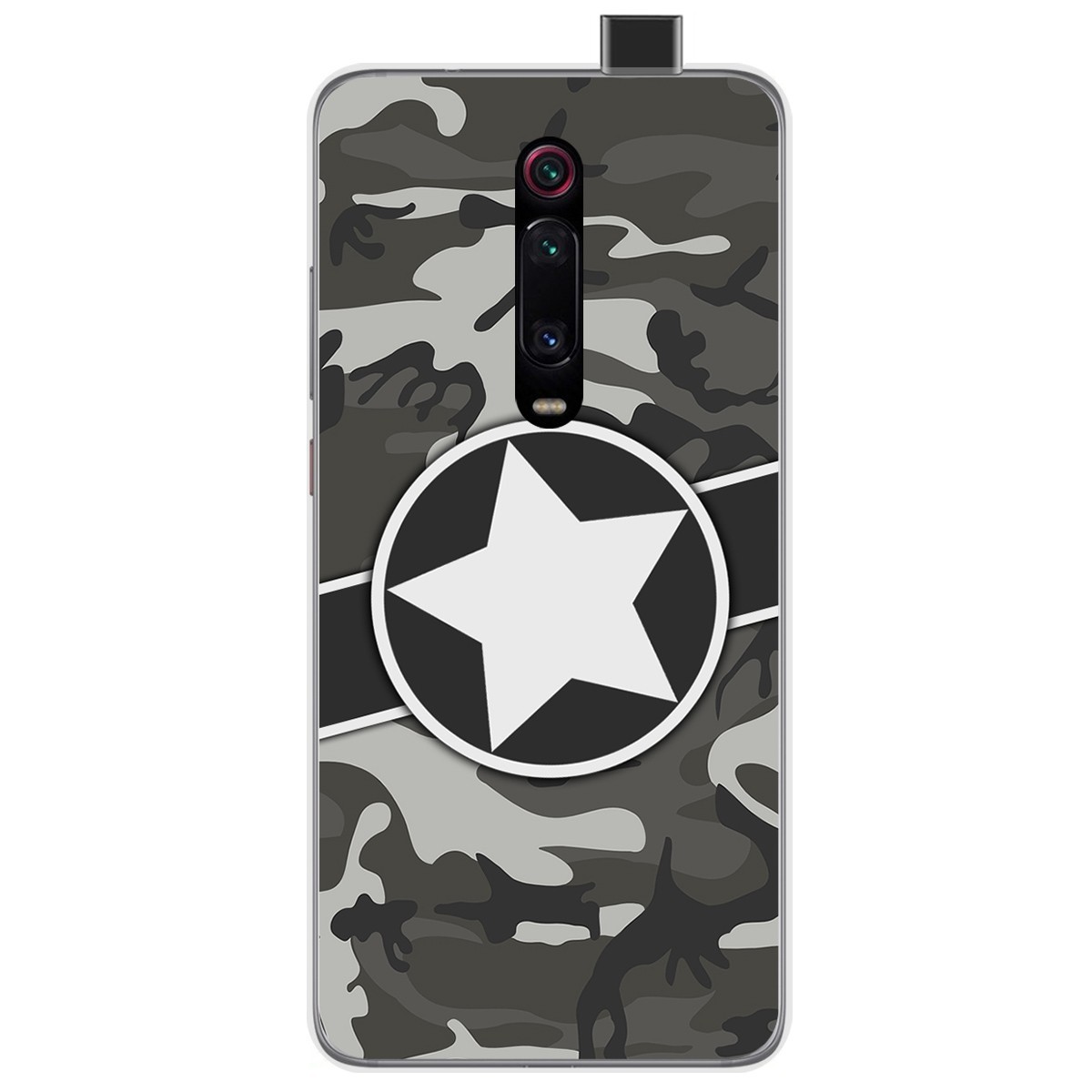 Tumundosmartphone Funda Gel Tpu para Xiaomi Mi 9T / Mi 9T Pro diseño Camuflaje 02 Dibujos