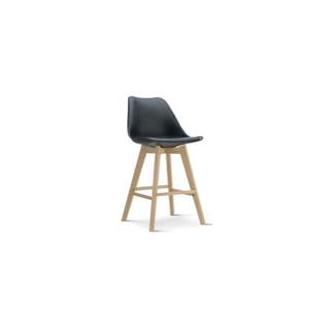 TABURETE HAYA PU 57,5X50,5X109 NEGRO FIJALO MB205801