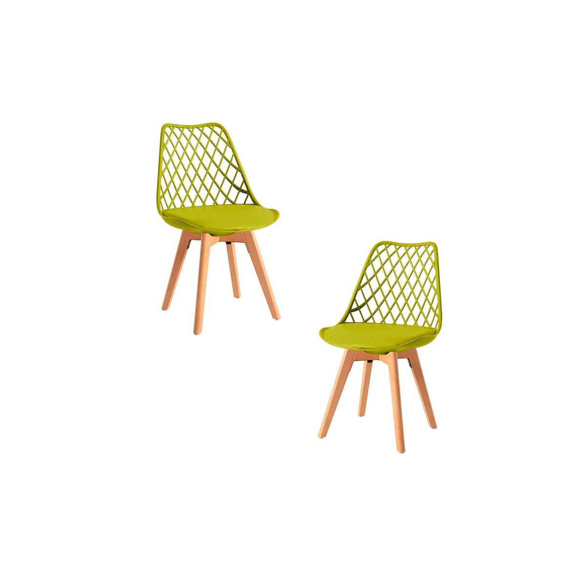 Regalos Miguel - Packs Sillas Comedor - Pack 2 Sillas Mima - Verde Claro
