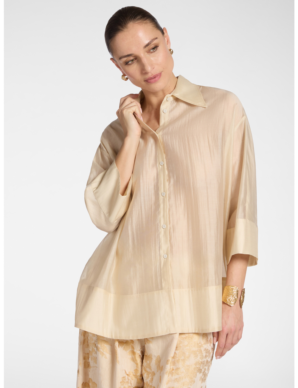 Elena Mirò - Camisa de organza