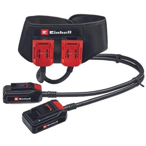 Cinturón de batería, Einhell GE-PB 36/18 Li, ideal para llevar baterías PXC en el cuerpo, compatible con 18V y 36V, cómodo, ajustable hasta 150 cm, original Power X-Change