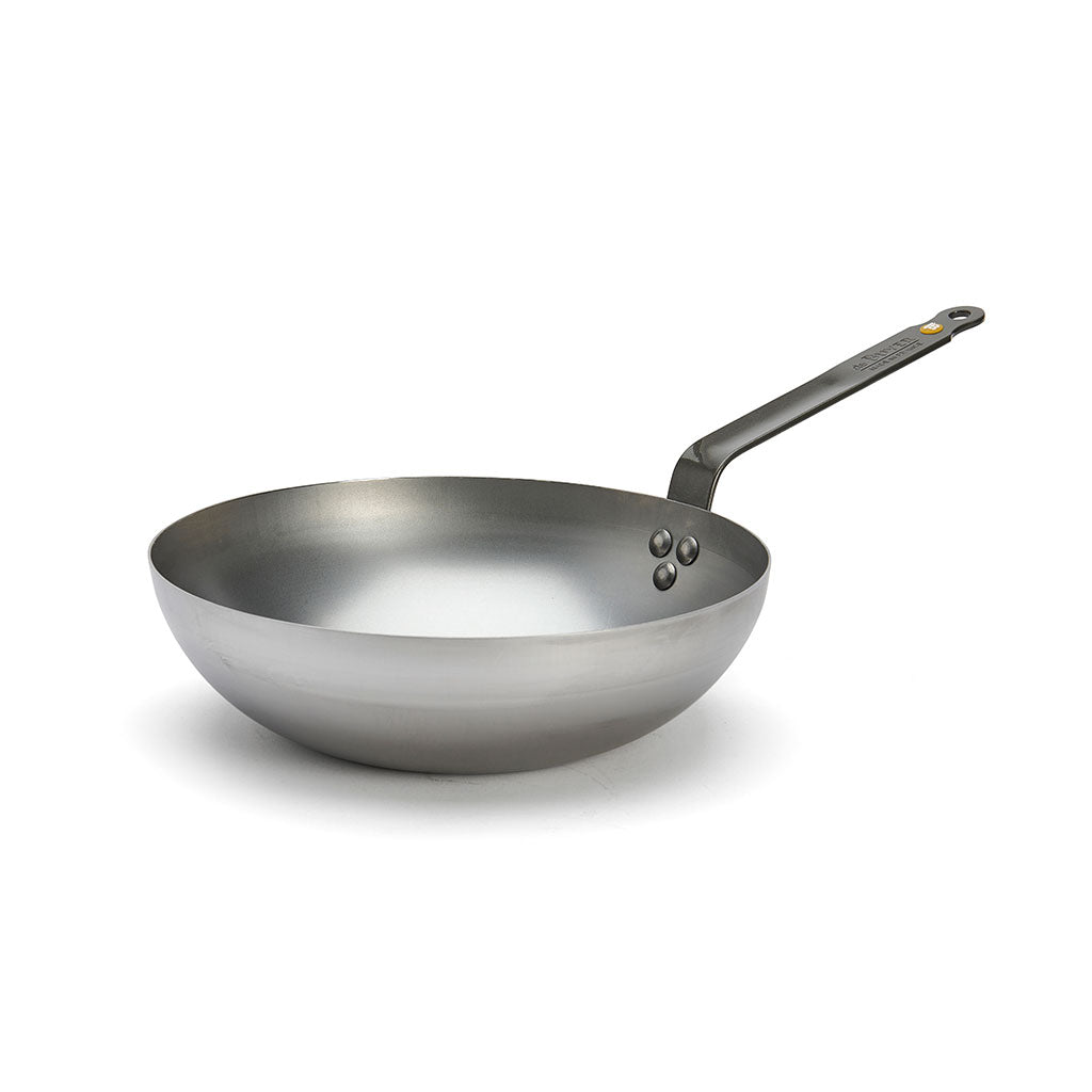 Wok de Hierro Mineral B Ecológico de De Buyer, Antiadherente Natural y Duradero para Cocina Salteada al Estilo Asiático