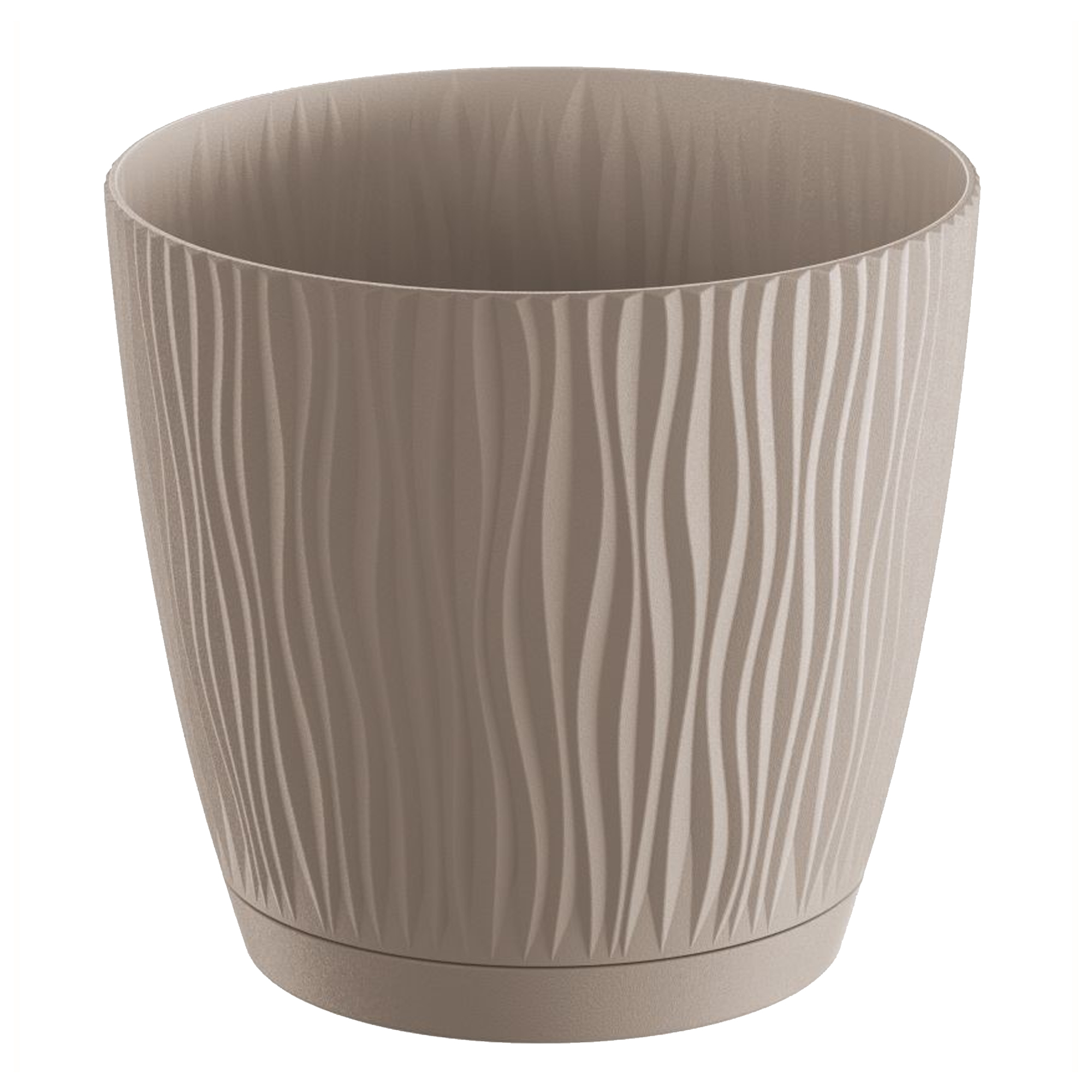 Prosperplast Maceta SANDY P 239x239x225 Gris Piedra Alta Calidad