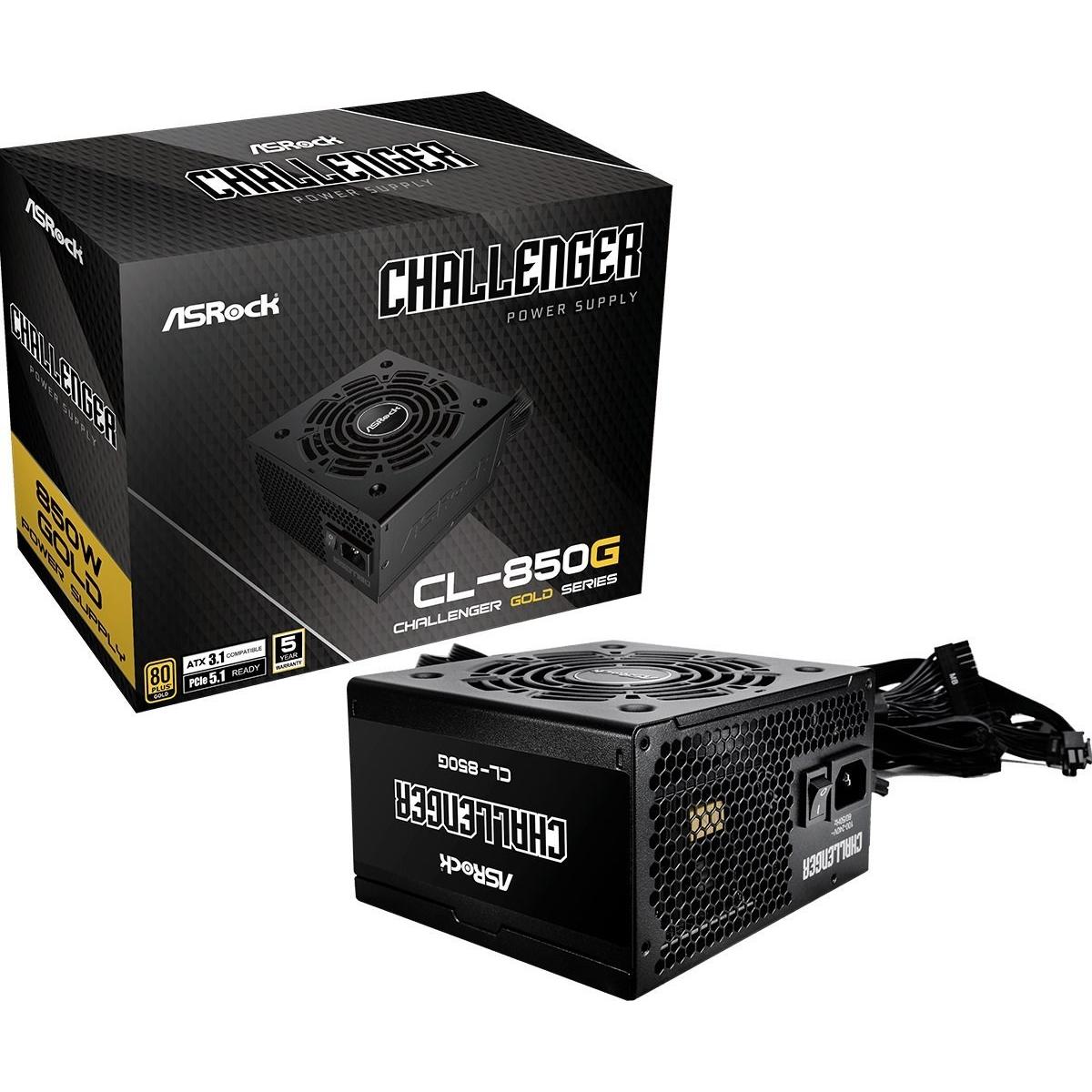 Fuente de alimentación ASRock CHALLENGER 850W 80 Plus Gold