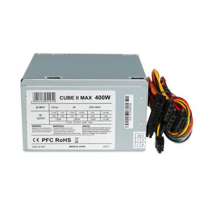 iBox CUBE II unidad de fuente de alimentación 400 W 20+4 pin ATX ATX Plata