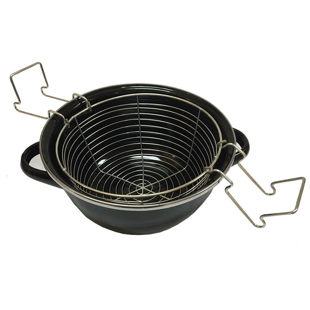 Freidora con cestillo 20 cm black