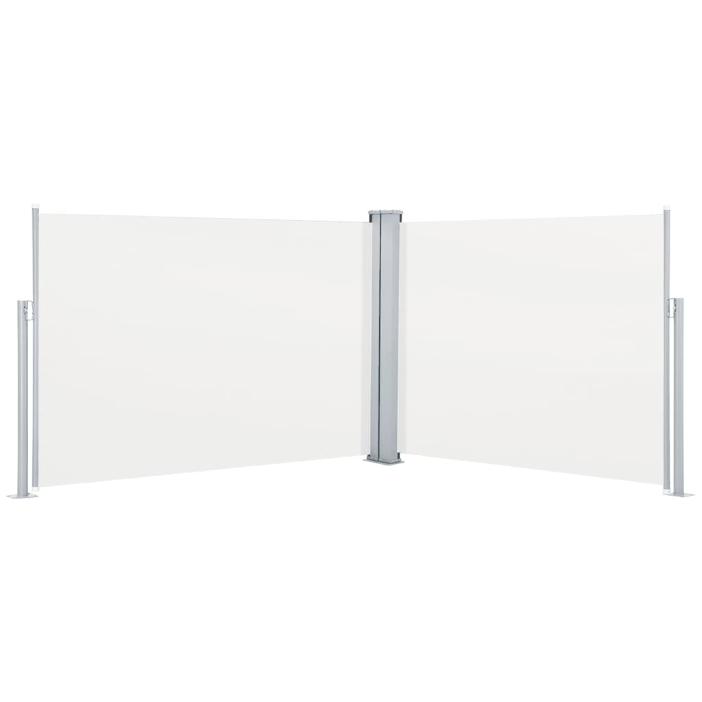 vidaXL Toldo lateral retráctil 100x1000 cm Color Negro, Crema, Antracita