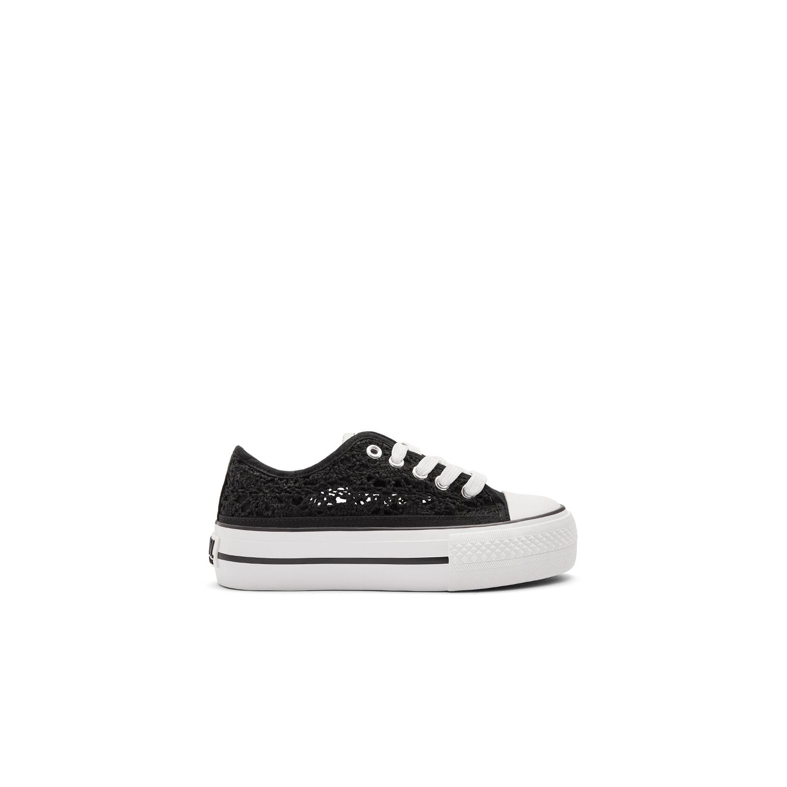 B&W Break&Walk - Zapatillas Bajas de Niña Acabado Crochet Toque Boho para Niña