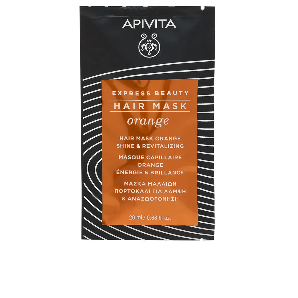 Apivita Express Beauty Mascarilla capilar brillo y vitalidad con naranja Mascarilla brillo