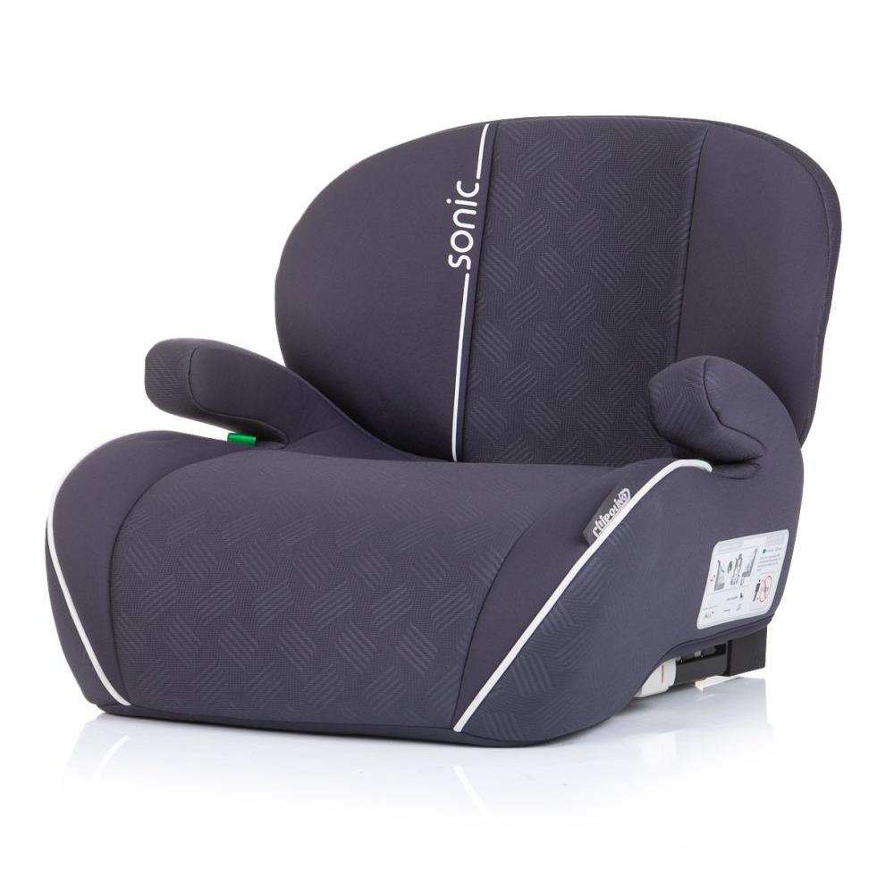 CHIPOLINO Alzador infantil para coche SONIC i-Size (125-150 cm) con ISOFIX de Chipolino