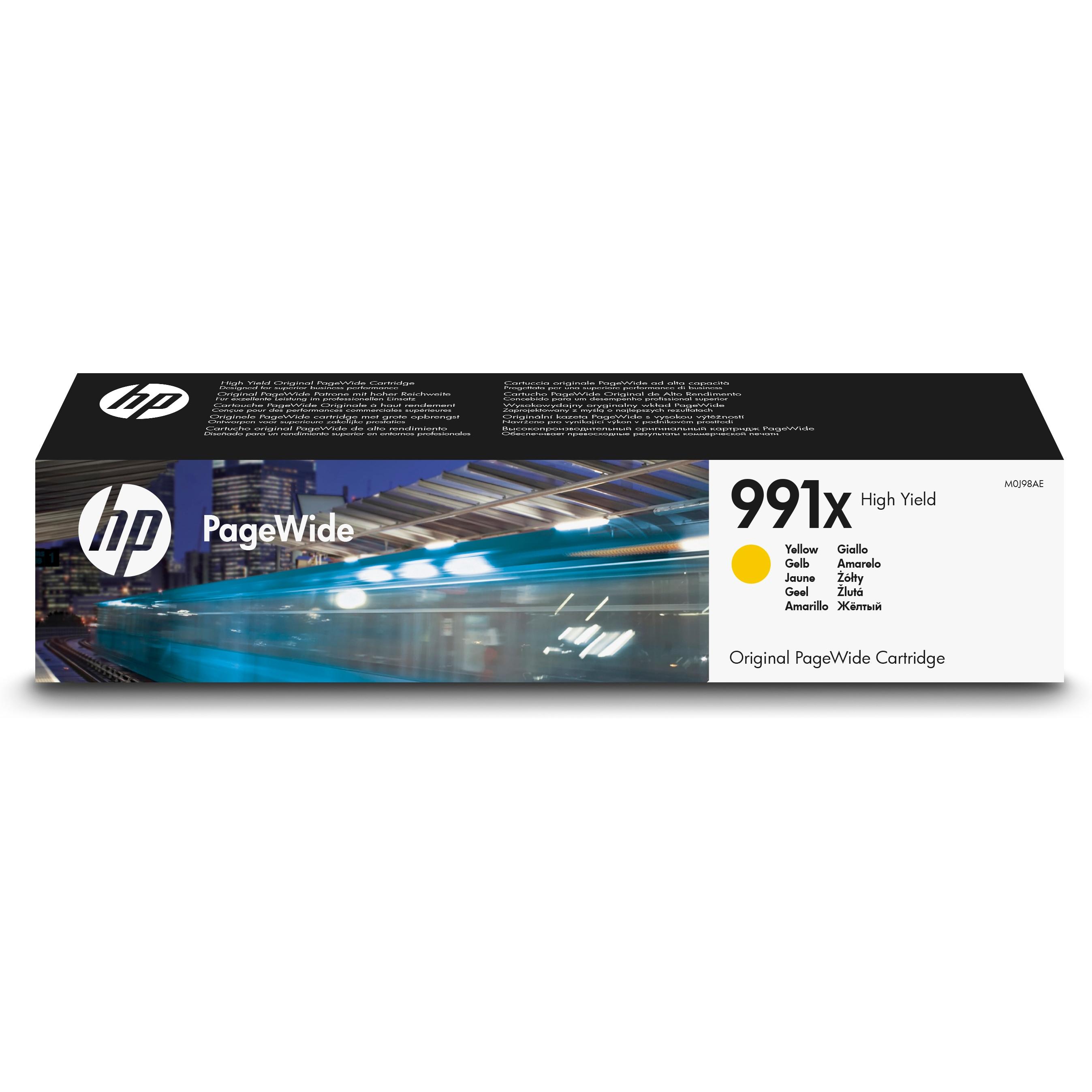HP PageWide Pro 750/772/777 Cartucho 991X de alta capacidad amarillo