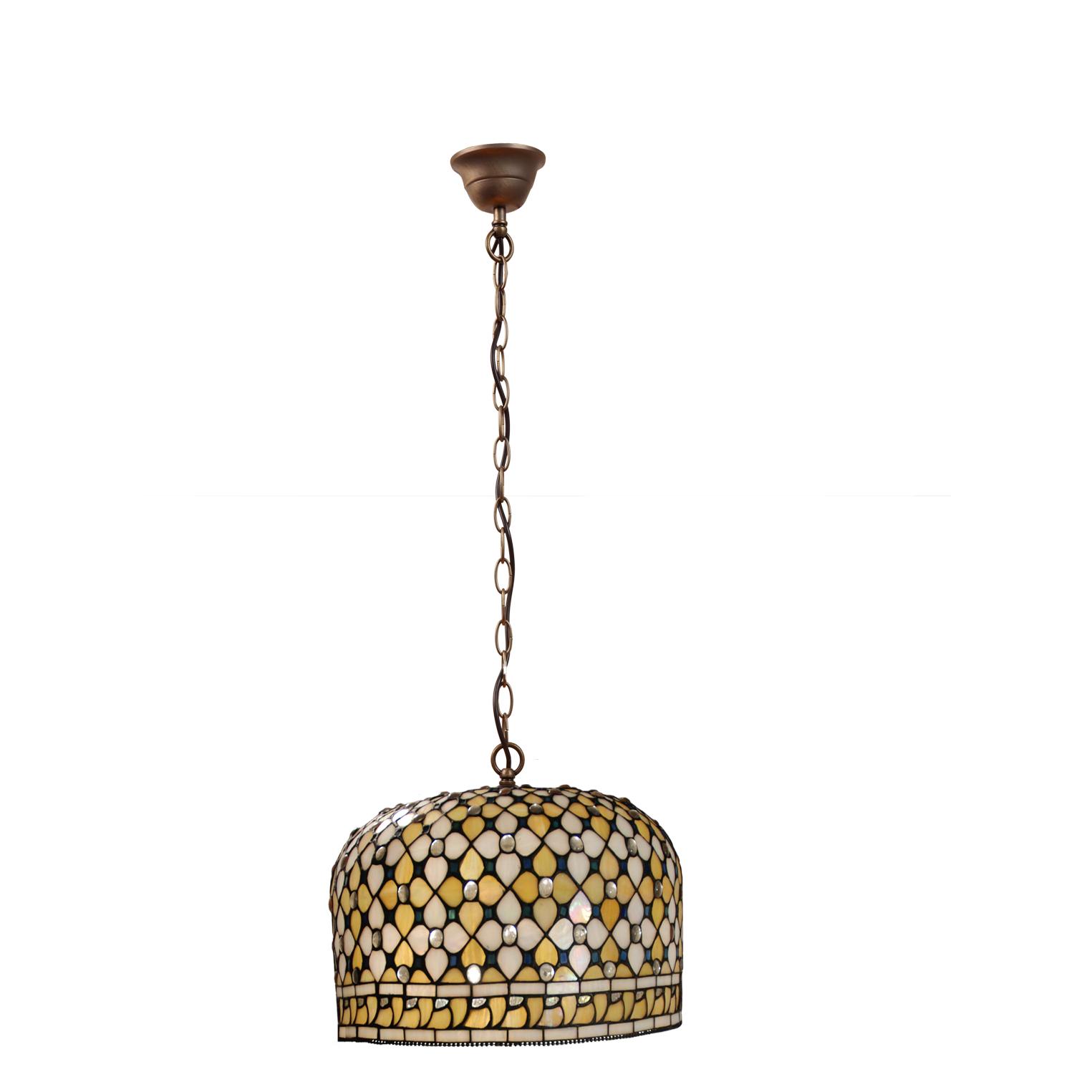 Colgante de techo mediano con cadena diámetro 30cm Serie Queen FIJALO LG213499