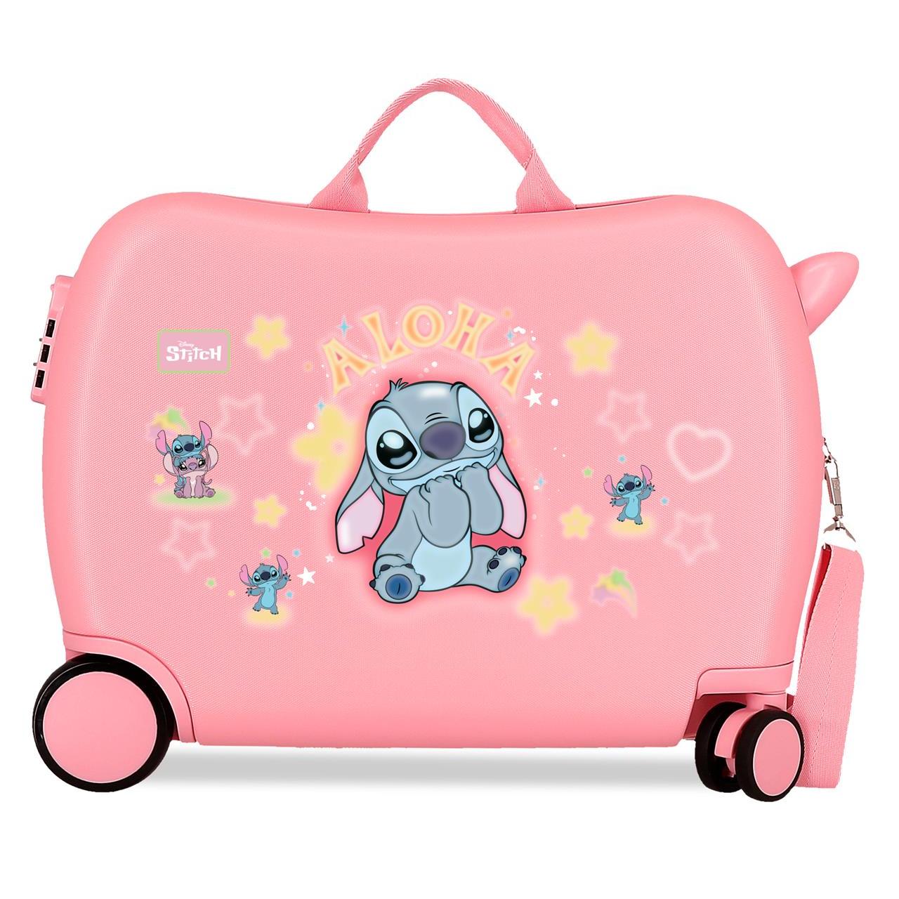 Maleta infantil Stitch You & Me Rosa 50x38x20cm