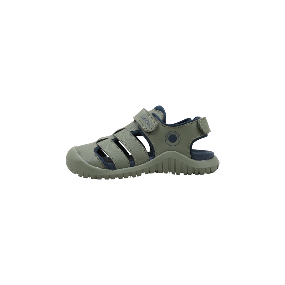 Geox J S. FUSBETTO PRO BO Sandalias Planas Niño Verde