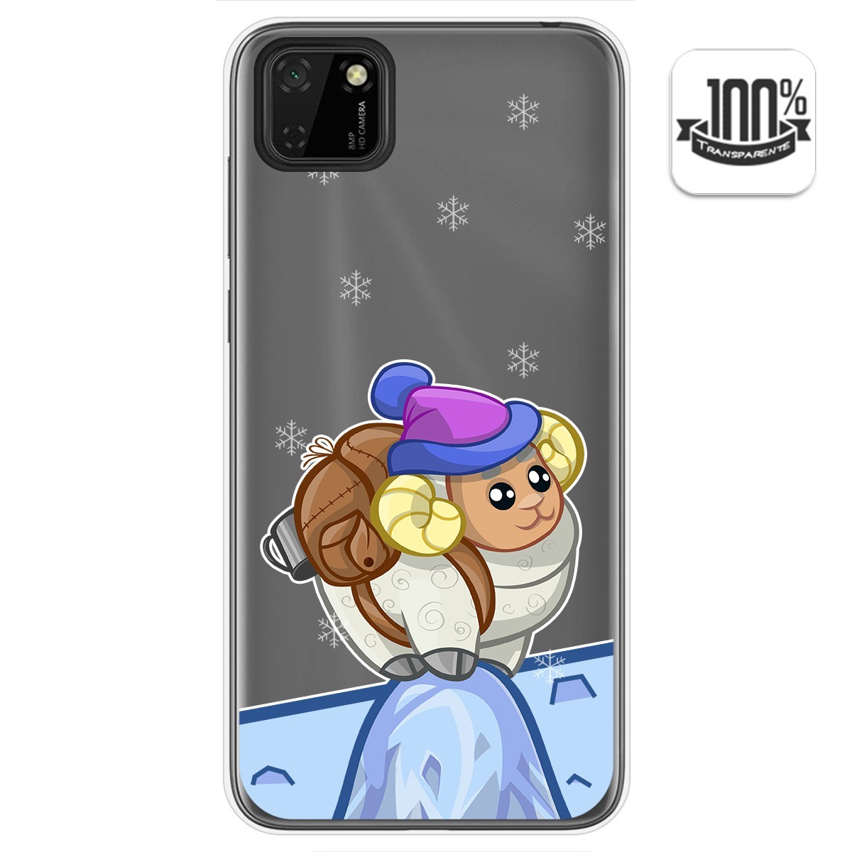 Tumundosmartphone Funda Gel Transparente para Huawei Y5p diseño Cabra Dibujos