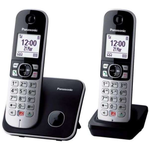 Panasonic KX-TG6852JTB teléfono Teléfono DECT Identificador de llamadas Negro, Gris
