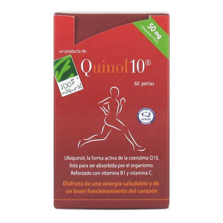 100% Natural Quinol10-50Mg. 60 Cap.  50Mg De Ubiquinol (En Blister)
