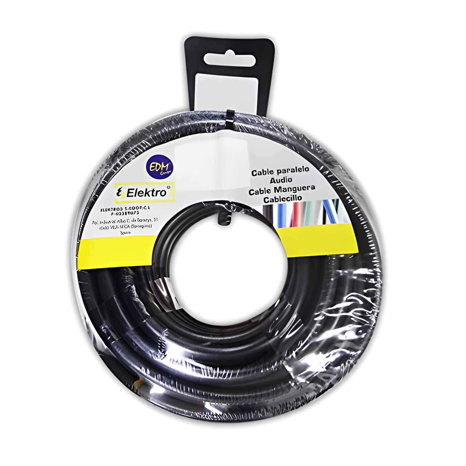 Edm Carrete Cablecillo Flexible Negro 1.5mm 50mts Libre de Halógenos