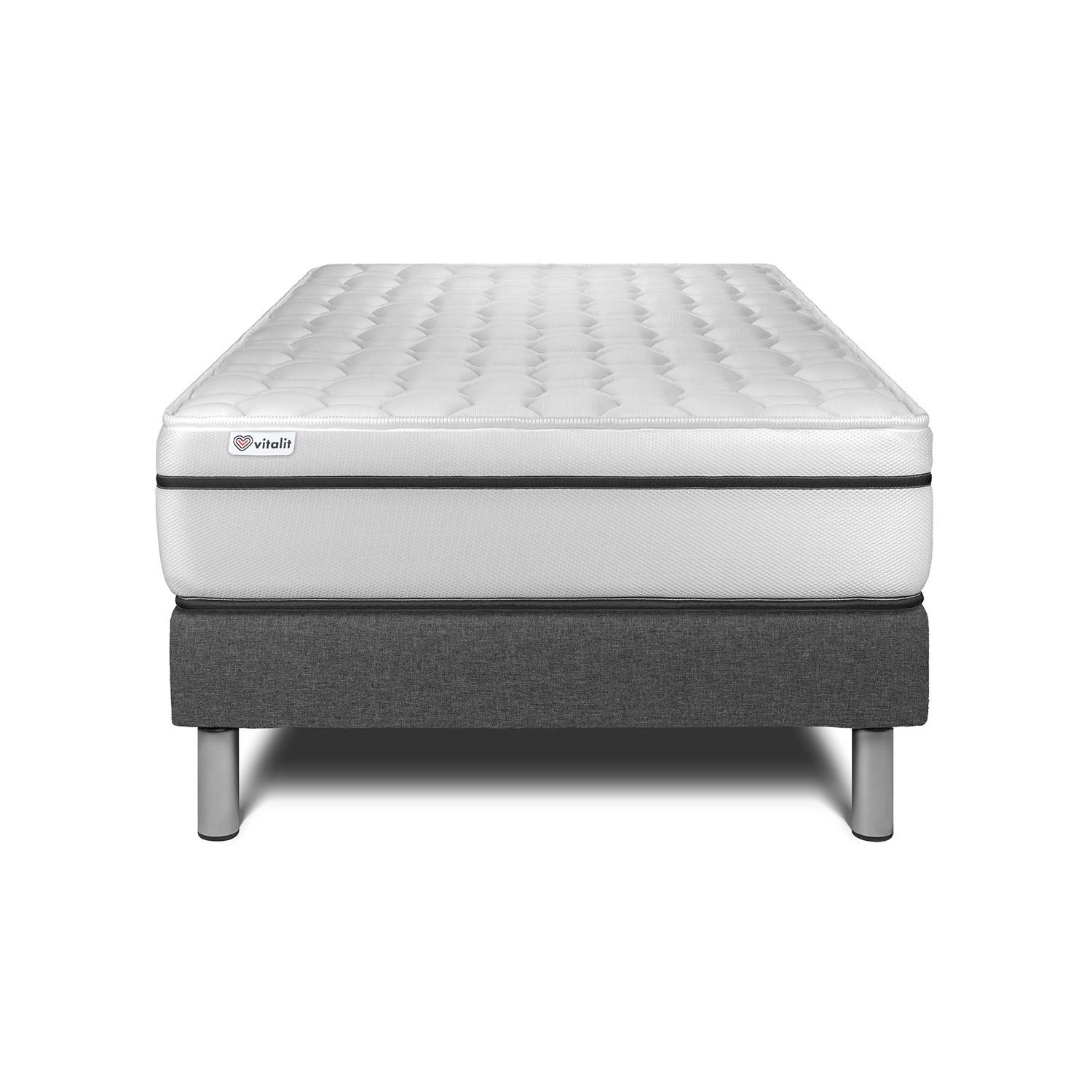 Conjunto VITAL SPA 90 x 200 cm somier Kit gris