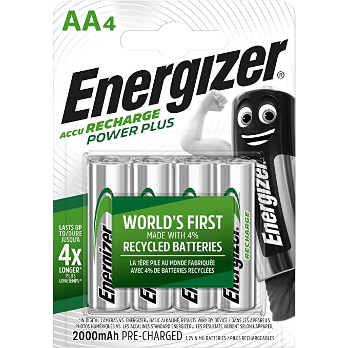 Rechargeable battery Energizer power plus HR6 2000mAh AA pack 4
