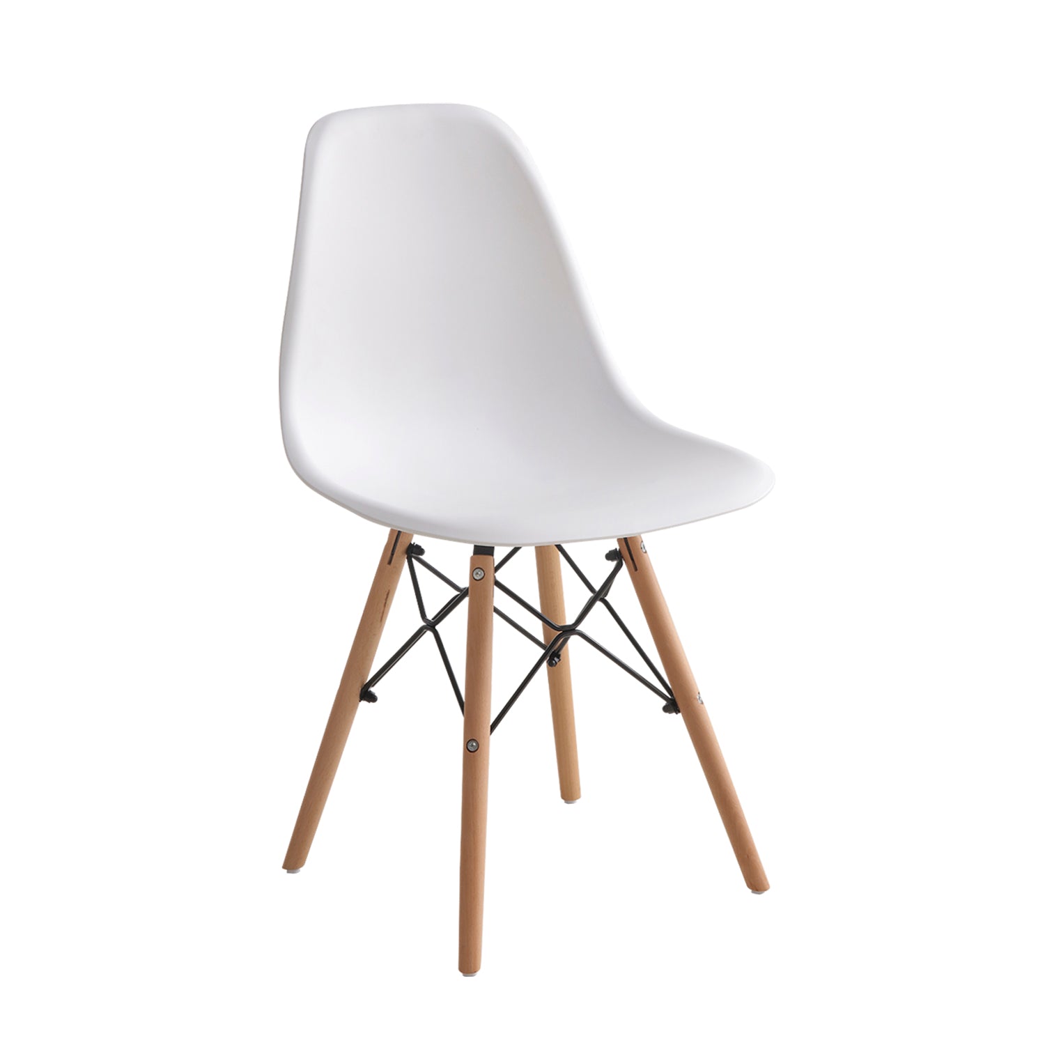 Set de 4 sillas de comedor emilia  blanco para hogar moderno mueble de almacenaje  - Homekit