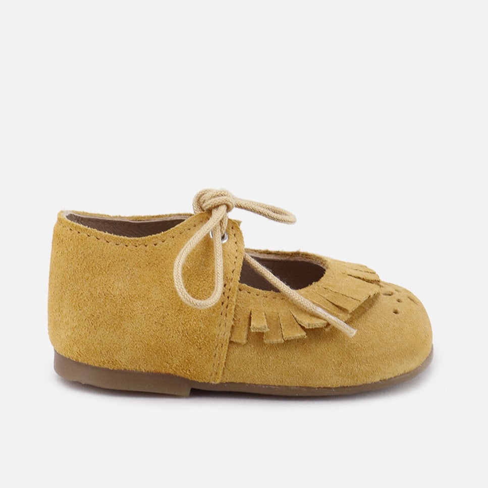Zapatitos Flecos Mostaza Primeros Pasos Cucada | Eli 1957