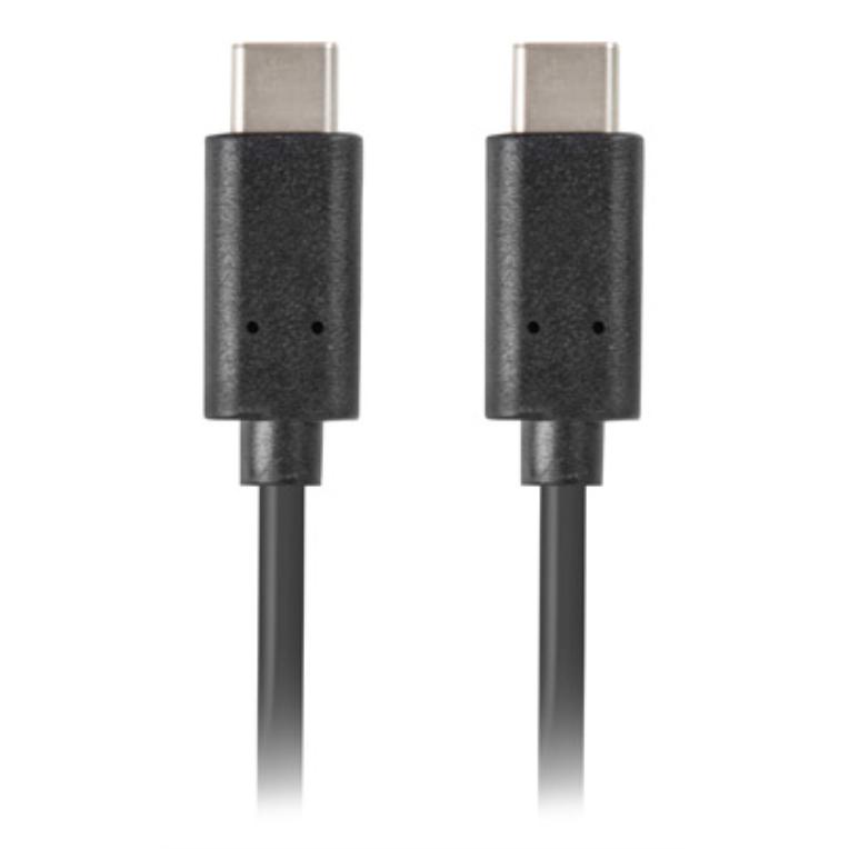 Cable USB Lanberg CA-CMCM-10CU-0018-BK 1,8 m USB C a USB C Negro