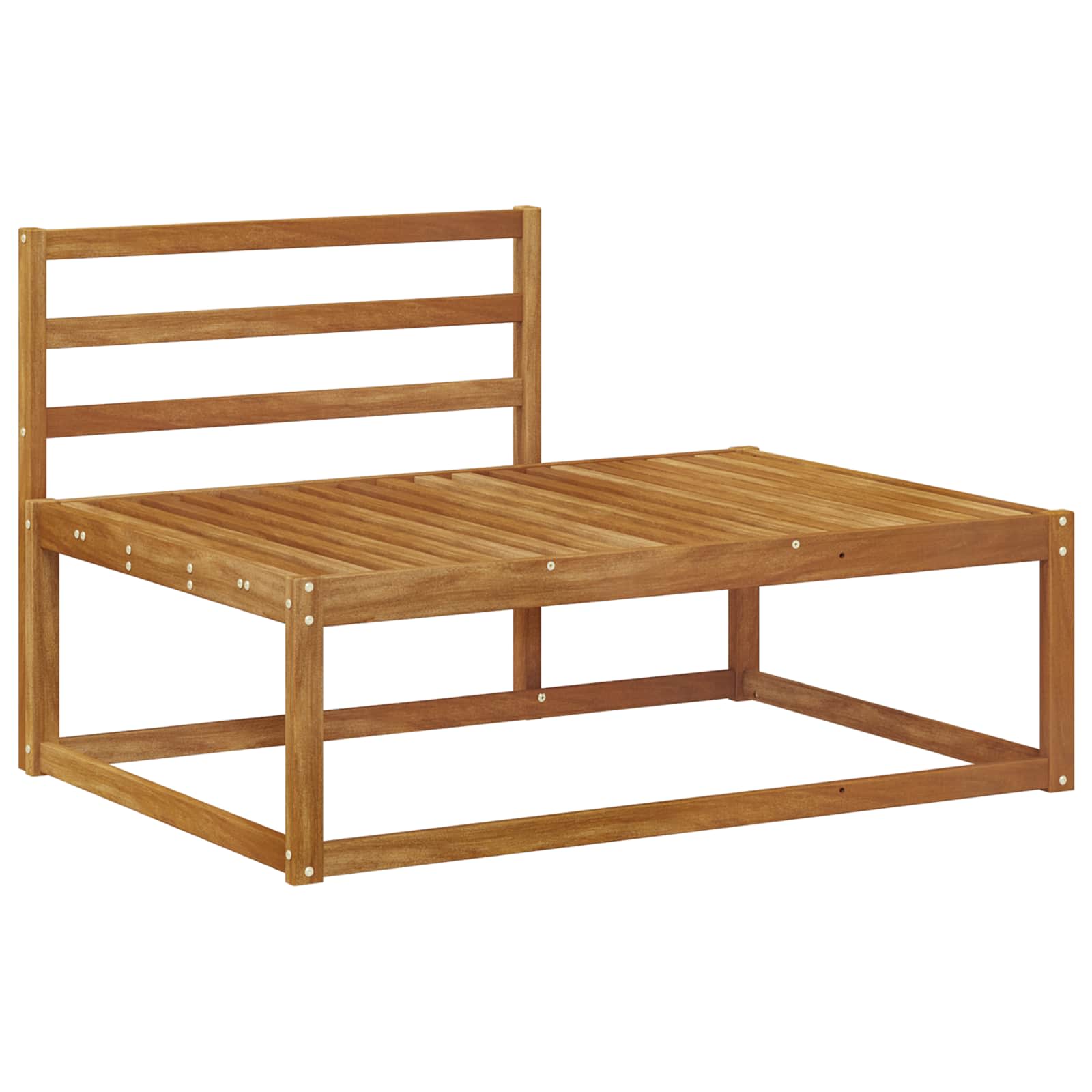 vidaXL Sofá modular de exterior Natural 115 x 83 x 73 cm