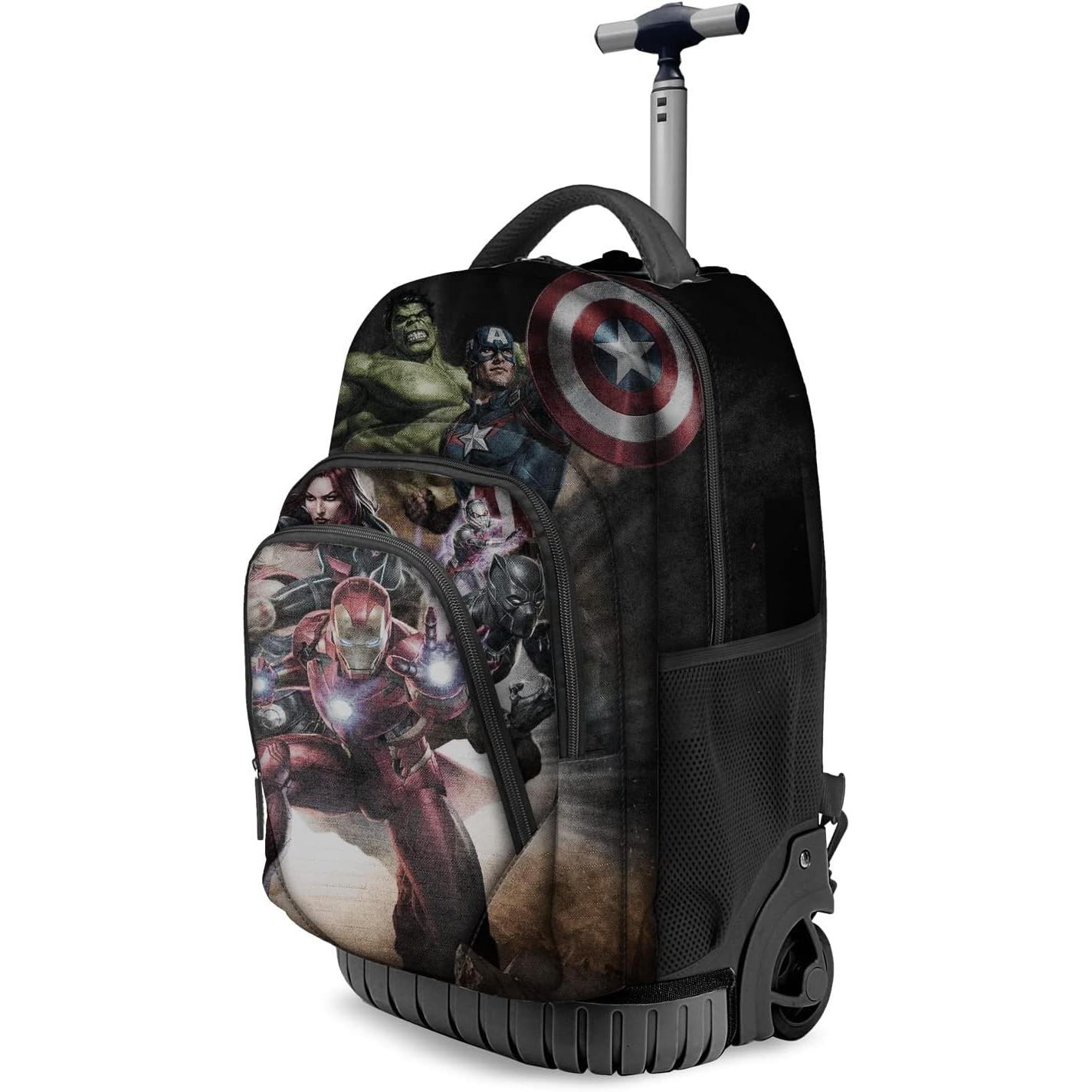 Karactermania Mochila Trolley Avengers Marvel 27x32x47cm Producto Escolar Oficial Niños Niñas