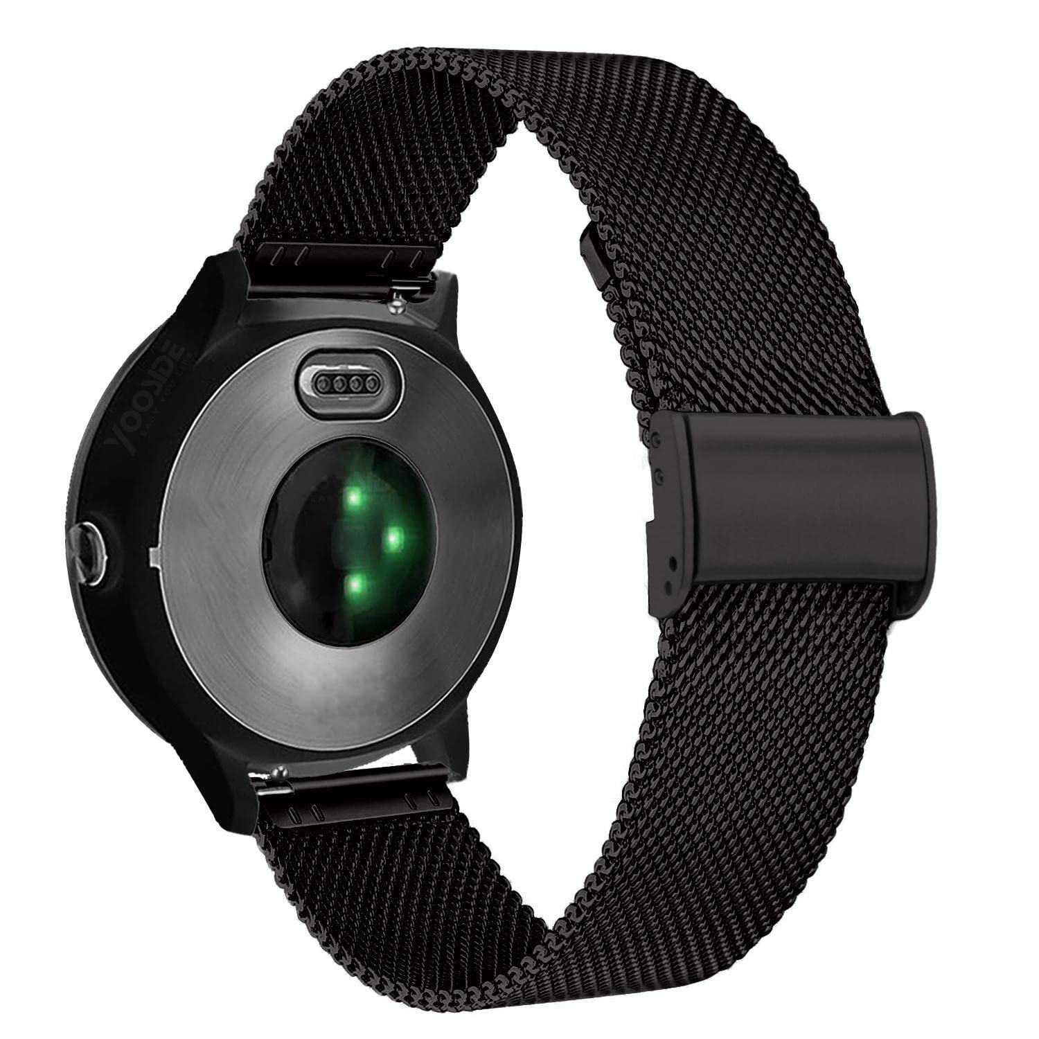 Watch Strap for Garmin Venu 2 Plus/Venu Sq/Vivoactive 5/Vivomove 3, Stainless Steel Metal Mesh 20mm Quick Release Wristband